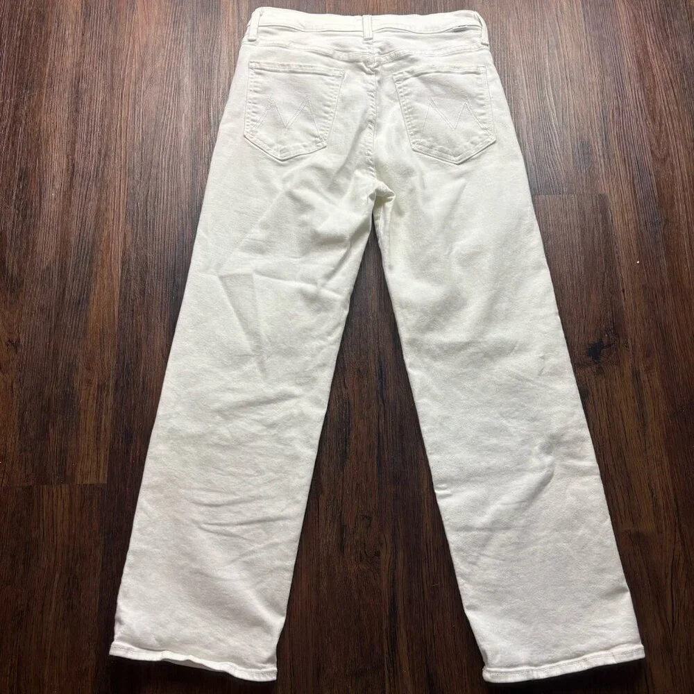Mother The Rambler Zip Ankle Fairest of Them All Straight Jeans White Size 29 - Picture 2 of 13